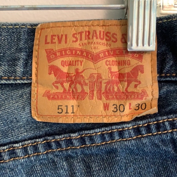 LEVIS 511 dirty/destructed wash. 30 x 30. - Picture 7 of 8